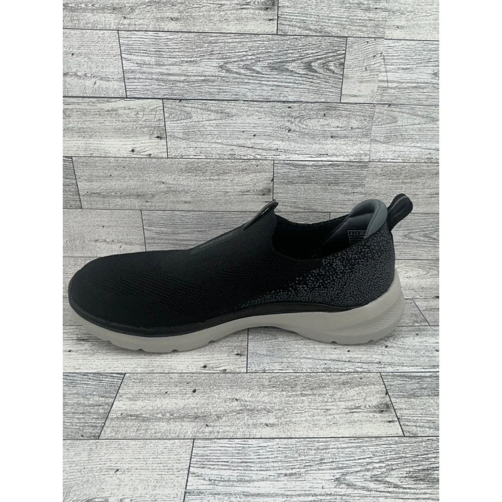 Skechers GoWalk 6 Men Black Slip‎ On Walking Shoes 216202WW Wide Fit Size 9